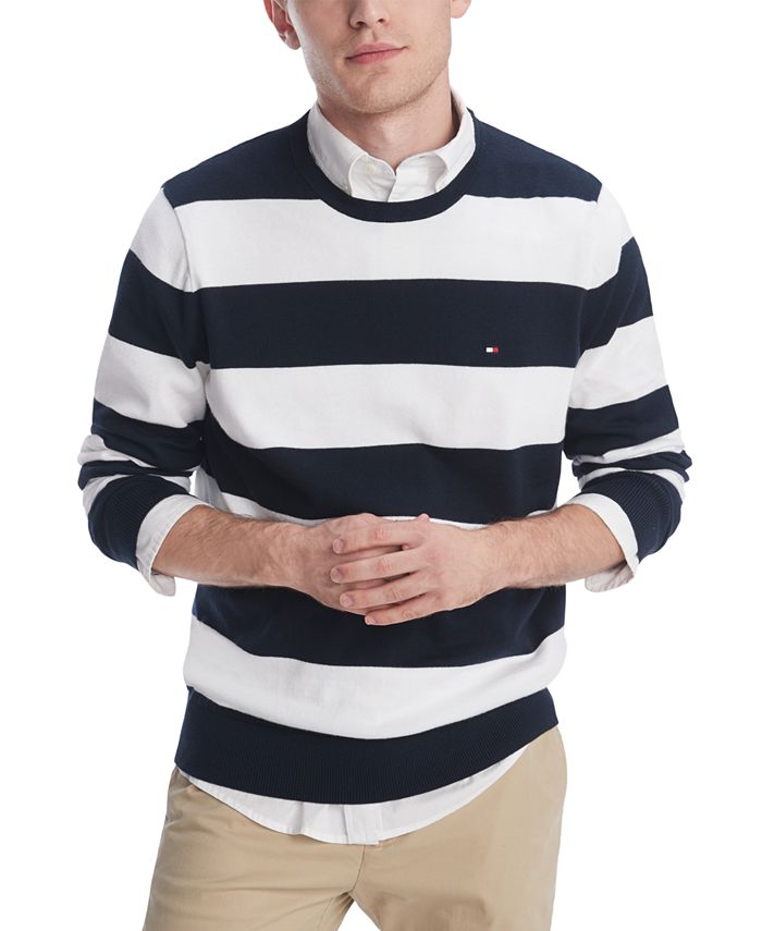 Hilfiger Men's Signature Striped Sweater - Macy's