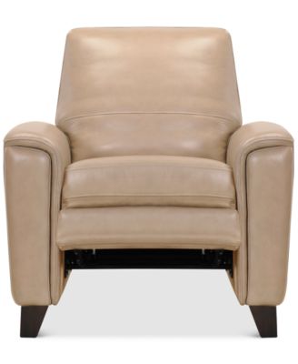 Brayna 35" Classic Leather Pushback Recliner, Created for Macy's