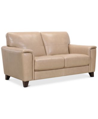 Brayna 65" Classic Leather Loveseat, Created for Macy's