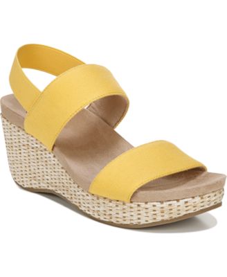 yellow comfortable sandals
