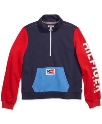 tommy hilfiger half zip sweater women's