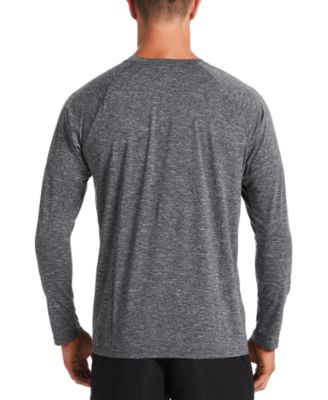 Men's Heather Hydroguard Long Sleeve Swim T-Shirt