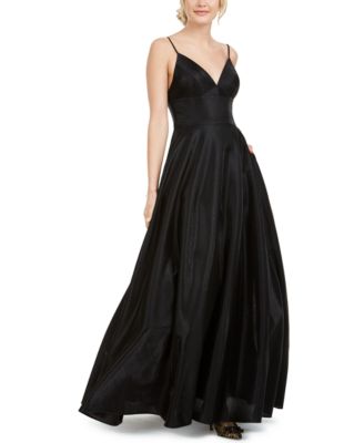 macy's black prom dress