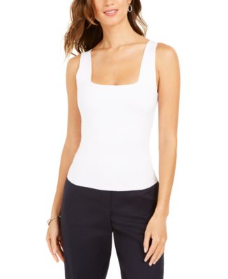 Mesery Set of 2 Pieces Round Neck Sleeveless Basic Slim Under Shirts for  Women - Black White