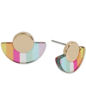 image of BCBGeneration Gold-Tone Striped Stud Earrings