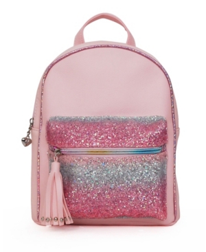 image of Omg! Accessories Toddler, Little and Big Kids Mini Backpack with Ombre Glitter Pocket