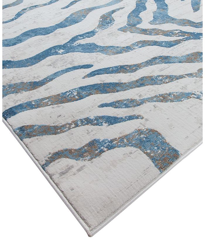 Hotel Collection CLOSEOUT! Bandipur HB20 Blue 8' x 11' Area Rug Macy's