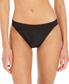 Logo-Waist Bikini Bottoms