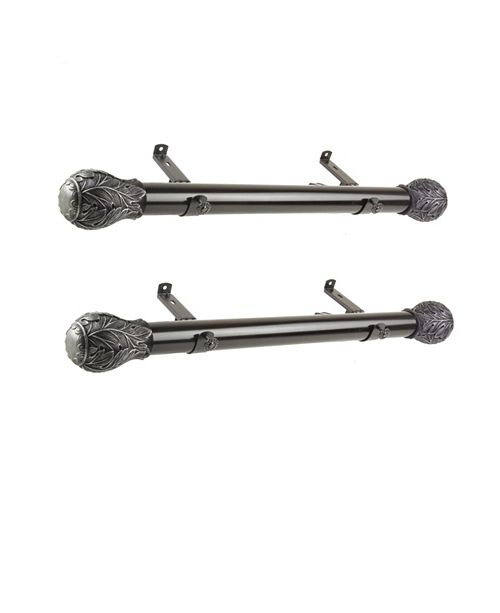 Rod Desyne Leaf 1 5 Side Curtain Rod 12 20 Set Of 2 Reviews