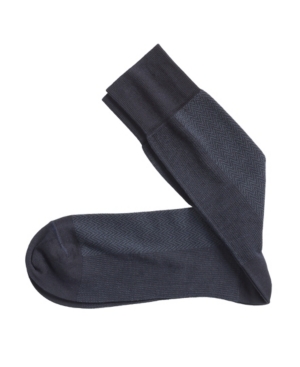 Johnston & Murphy Herringbone Panel Socks