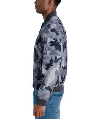 michael kors camo bomber jacket