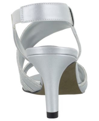 easy street silver sandals