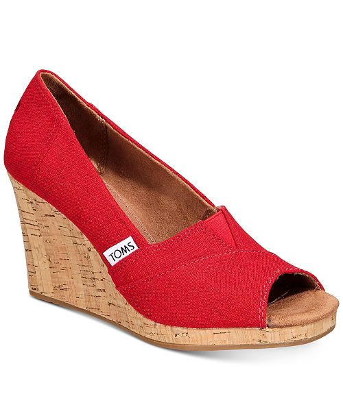 TOMS Women's Classic Wedge Sandals & Reviews - Sandals & Flip Flops - Shoes - Macy's