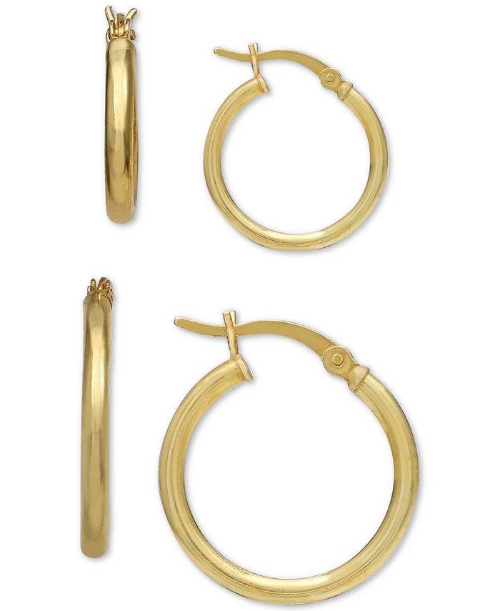 Giani Bernini - 2-Pc. Set Small Hoop Earrings in 18k Gold-Plated Sterling Silver