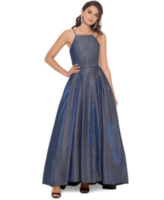 betsy and adam metallic gown