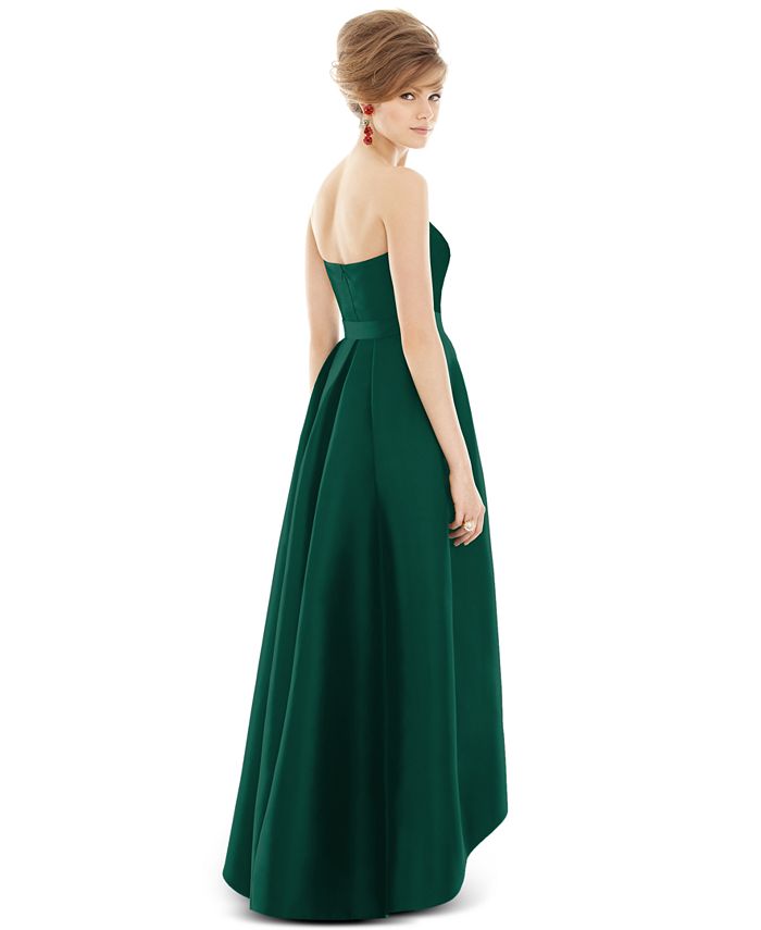 Alfred Sung - Strapless High-Low Maxi Dress