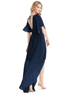 Jenny Packham Flutter-Sleeve High-Low A-Line Dress & Reviews - Dresses ...