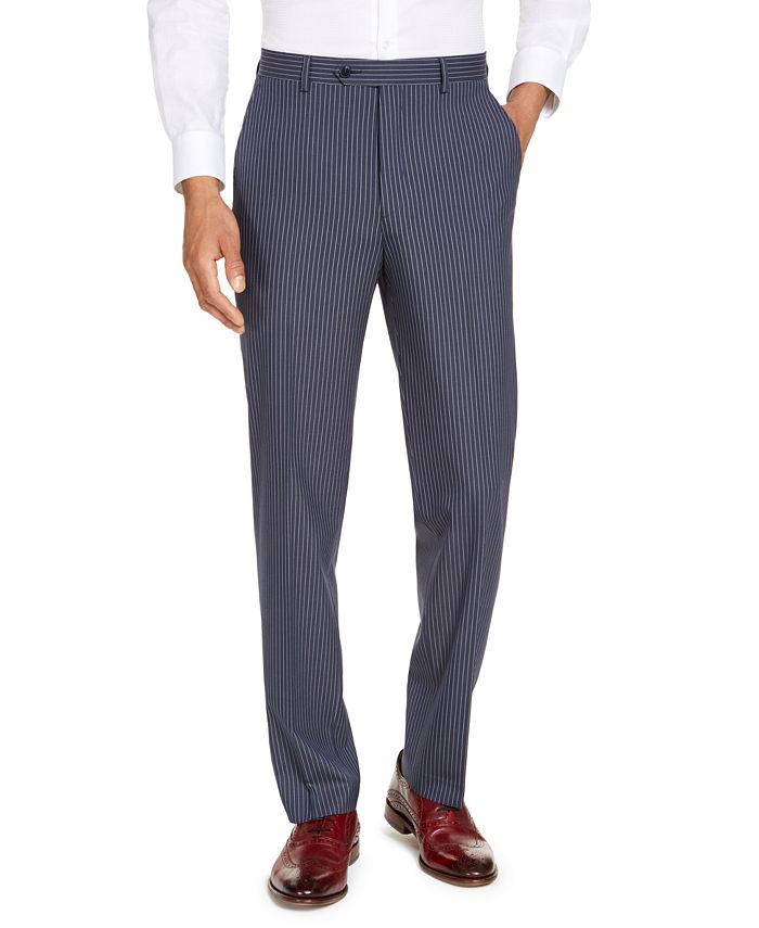 Sean John Men's Classic-Fit Blue Pinstripe Suit Separate Pants - Macy's