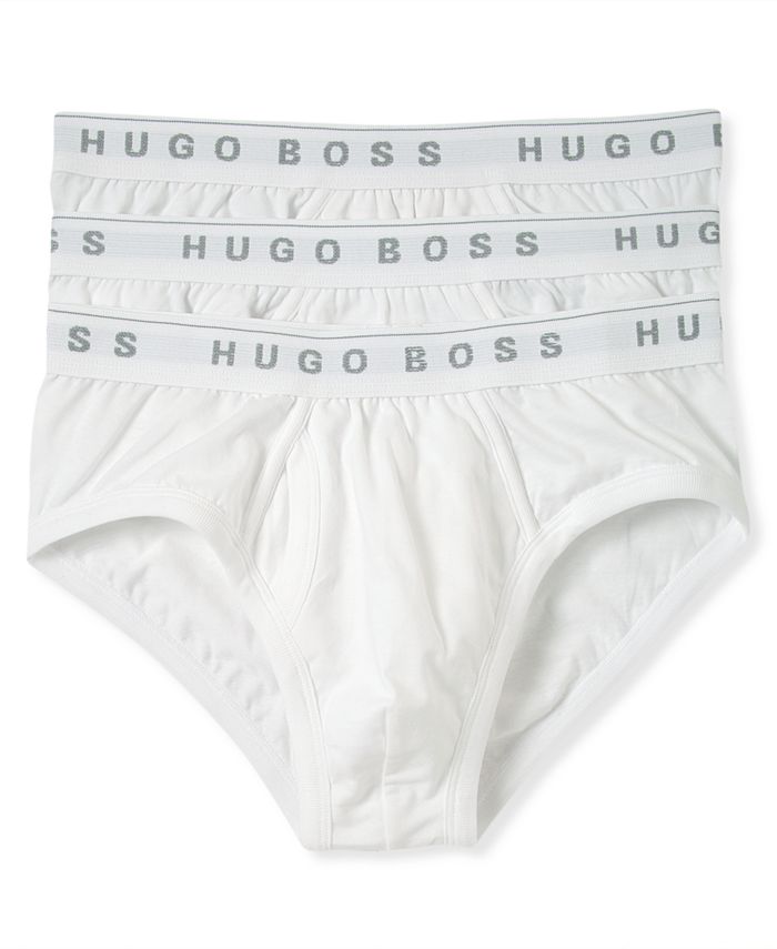 BOSS Men's Underwear, Traditional Classic Cotton Brief 3 Pack - Macy's