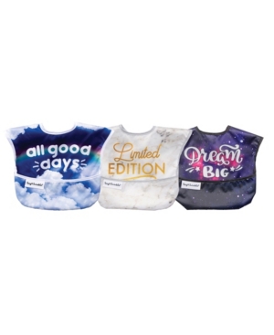 Tiny Twinkle Baby Boys and Girls Pack of 3 Polyester Unisex Easy Bib Set