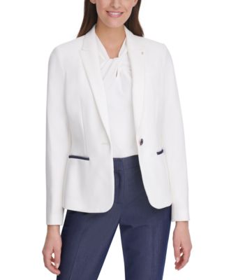 tommy hilfiger elbow patch blazer