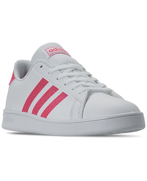 Adidas Girls Grand Court Casual Sneakers From Finish Line