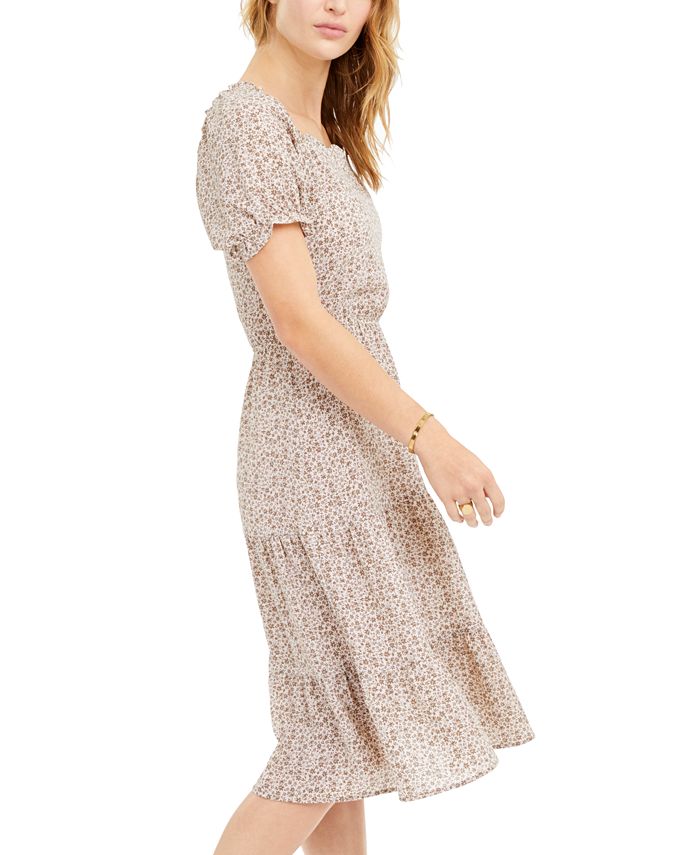 Monteau Women's Petite Split-Hem A-Line Maxi Dress Yellow Size Petite X-Large