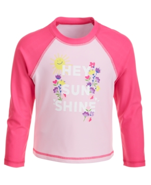 Miken Toddler Girls Hey Sunshine Long-Sleeve Rash Guard