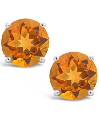 Garnet (3-1/5 ct. t.w.) Stud Earrings in Sterling Silver (Also Available in White Topaz and Citrine)