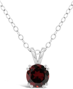 image of Gemstone Pendant Necklace in Sterling Silver