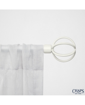 Chaps Home Cage Window Curtain Rod and Finial Set