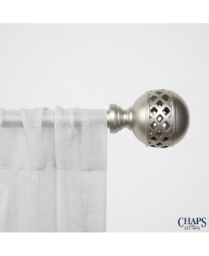 Chaps Home Lattice Window Curtain Rod and Finial Set