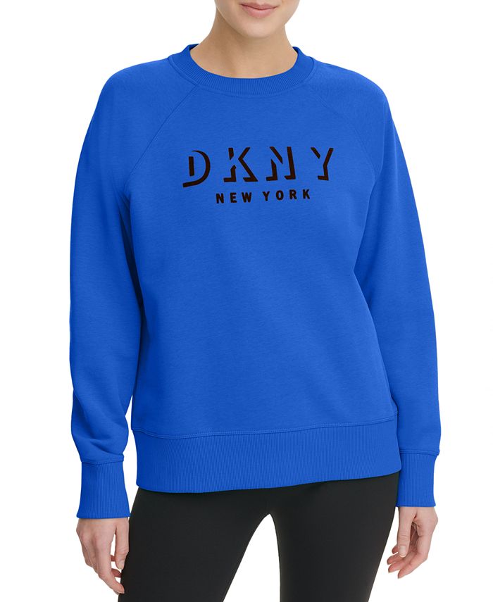 DKNY Women's Sport Terry Cloth Logo Hoodie