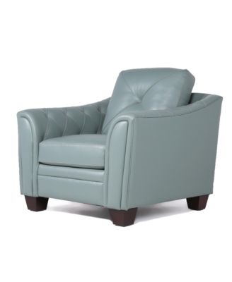 Jaira Tufted Leather Club Chair