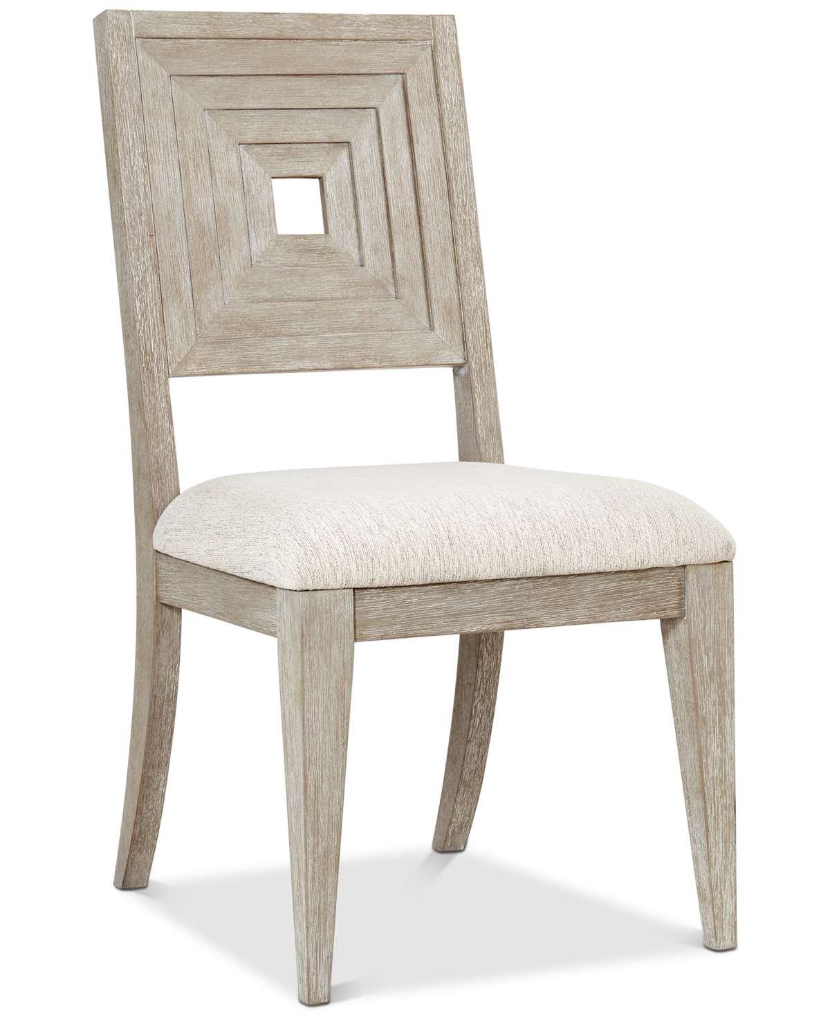 Furniture Modern Coastal Upholstered Back Side Chair