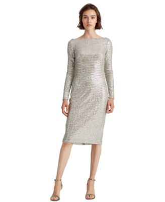 macy's sequin cocktail dresses