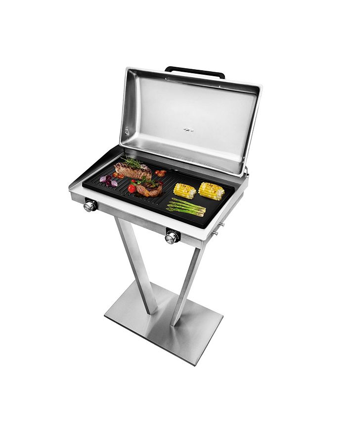 Brookstone Indoor Outdoor Stainless Steel Electric Grill Macy's