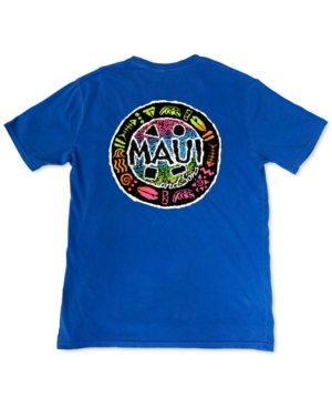 Maui And Sons Men's Danger Cookie Graphic T-shirt In Blue Aster