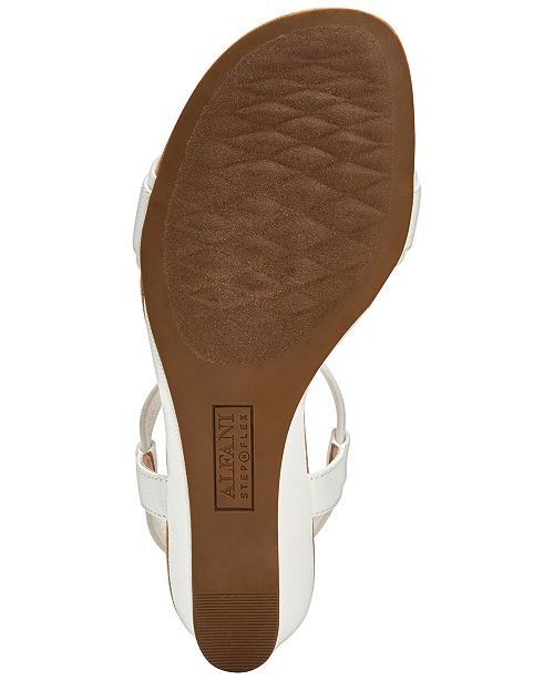 Alfani Women S Step N Flex Gillee Casual Wedge Sandals Created For Macy S Reviews Sandals Flip Flops Shoes Macy S