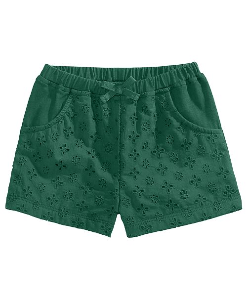 First Impressions Baby Girls Eyelet Shorts Created For Macy S