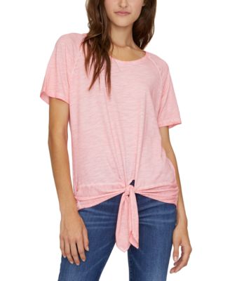 sanctuary lou tie hem t shirt