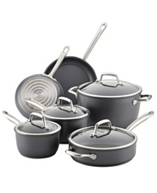 Accolade Forged Hard-Anodized Precision Forge 10 Piece Cookware Set