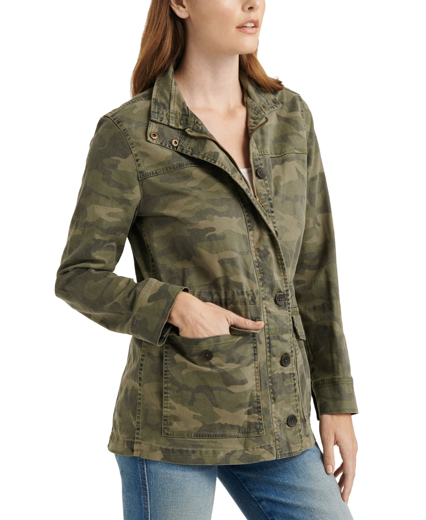 Женская куртка Lucky Brand Camo, цвет: Зелёный — фото 3