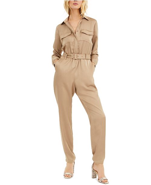 Inc Button Front Jumpsuit Created For Macy S