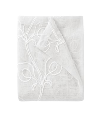 Stella Chenille Embroidederd Shower Curtain, 70" x 72"