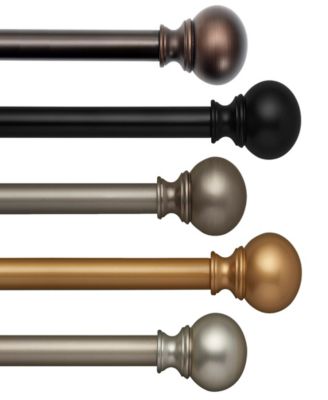 Cordelia Adjustable Curtain Rods With Ball Finials