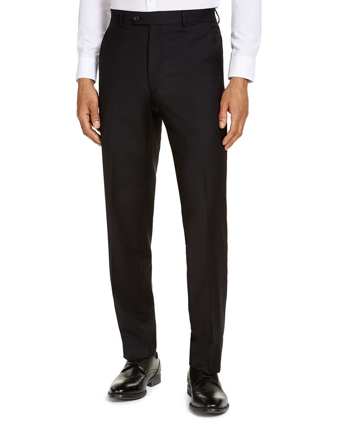 Michael Kors CLOSEOUT! Men's Classic-Fit Airsoft Stretch Black Solid Suit  Pants & Reviews - Pants - Men - Macy's