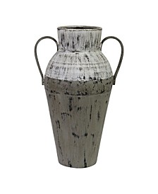 Stratton Home Decor Two Tone Distressed Vase