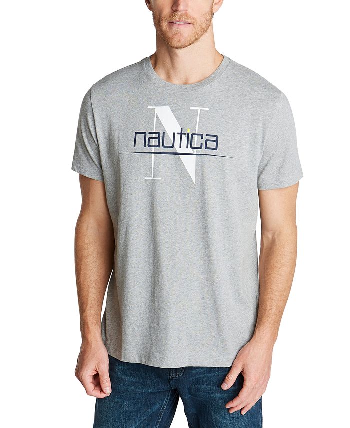 Nautica Men's Long Sleeve Boat and Flag Tee Shirt & Reviews - T-Shirts ...