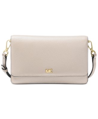 michael michael kors pebble leather phone crossbody wallet